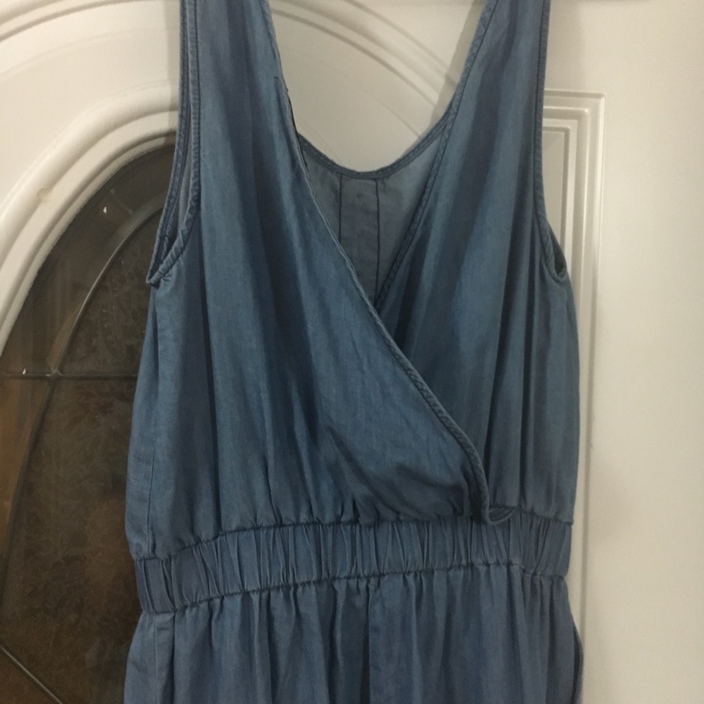 Lightweight chambray jumpsuit, size L